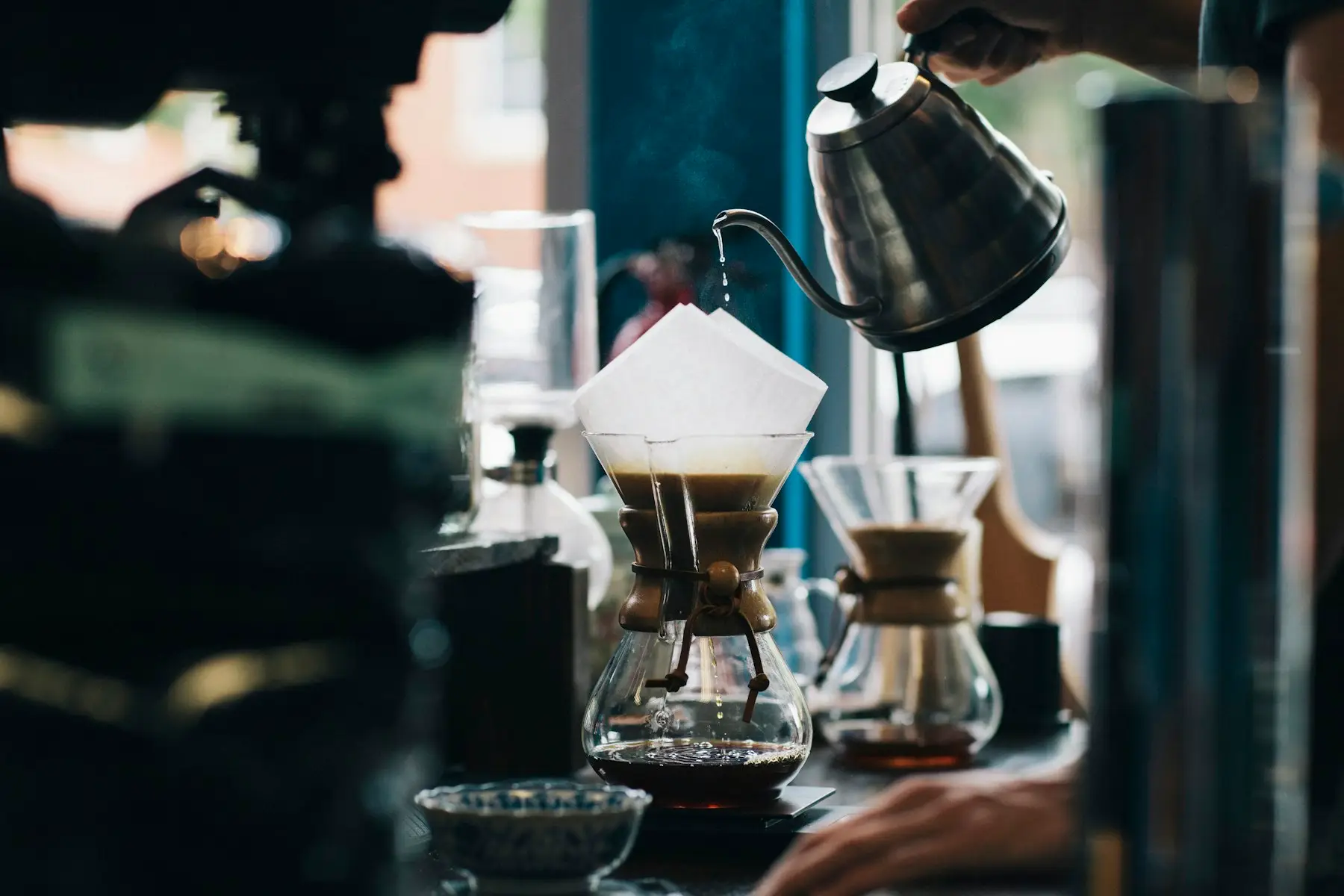 Café preparado con arte latte